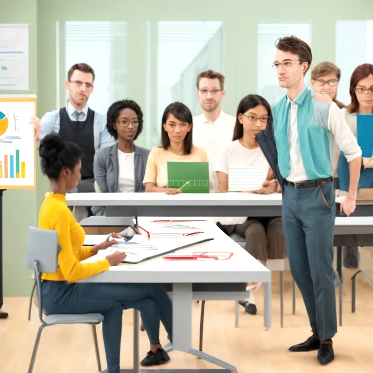 Grupo aprendiendo sobre economía ética